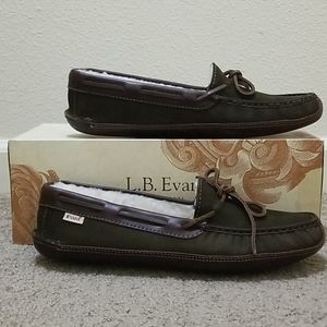 Warm and cozy leather soled slippers